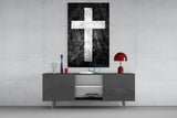 Cross Glass Wall Art