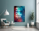 Nothing Impossible Glass Wall Art