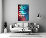 Nothing Impossible Glass Wall Art