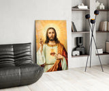 Jesus Glass Wall Art