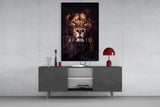 Lion Glass Wall Art