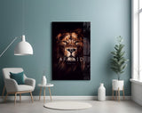 Lion Glass Wall Art