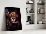 Lion Glass Wall Art