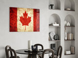 Flag of Canada Flag Glass Wall Art