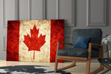 Flag of Canada Flag Glass Wall Art