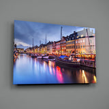 Nyhavn Glass Wall Art