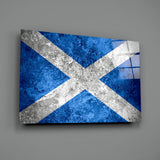 Scotland Flag Glass Wall Art