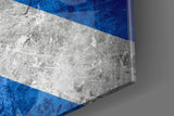 Flag of Scotland Glass Wall Art