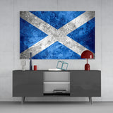 Scotland Flag Glass Wall Art