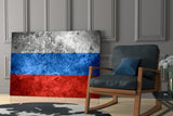 Flag of Russia Glass Wall Art