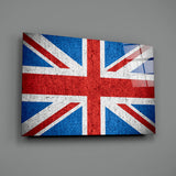 United Kingdom Flag Glass Wall Art