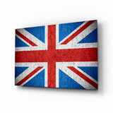 United Kingdom Flag Glass Wall Art