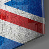 United Kingdom Flag Glass Wall Art