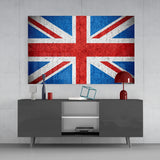 United Kingdom Flag Glass Wall Art