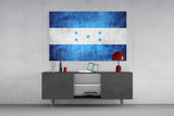 Flag of Honduras Glass Wall Art