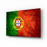 Portugal Flag Glass Wall Art