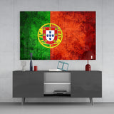 Portugal Flag Glass Wall Art