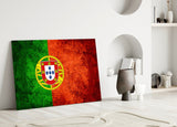 Flag of Portugal Glass Wall Art