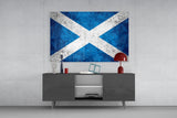 Flag of Scotland Glass Wall Art