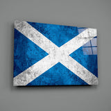 Flag of Scotland Glass Wall Art