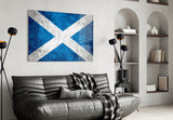 Flag of Scotland Glass Wall Art