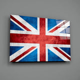 United Kingdom Flag Glass Wall Art