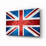 United Kingdom Flag Glass Wall Art