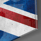 United Kingdom Flag Glass Wall Art