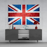 United Kingdom Flag Glass Wall Art