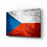 Flag of Czechia Glass Wall Art