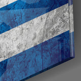 Flag of Greece Glass Wall Art