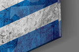 Flag of Greece Glass Wall Art