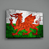 Flag of Wales Glass Wall Art