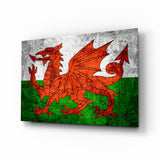 Flag of Wales Glass Wall Art