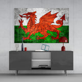 Flag of Wales Glass Wall Art