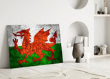 Flag of Wales Glass Wall Art