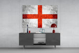 Flag of England Glass Wall Art