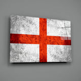 Flag of England Glass Wall Art