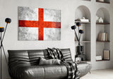 Flag of England Glass Wall Art