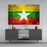 Myanmar  Glass Wall Art