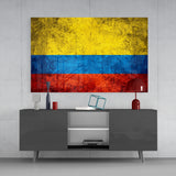 Flag of Colombia Glass Wall Art