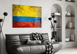 Flag of Colombia Glass Wall Art