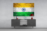 Flag of India Glass Wall Art