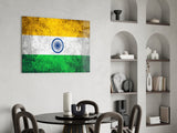 Flag of India Glass Wall Art