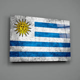 Flag of Uruguay Glass Wall Art