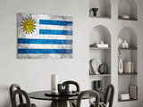 Flag of Uruguay Glass Wall Art