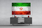 Flag of Iran Glass Wall Art