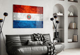 Flag of Paraguay Glass Wall Art