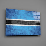 Flag of Botswana Glass Wall Art