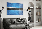 Flag of Botswana Glass Wall Art